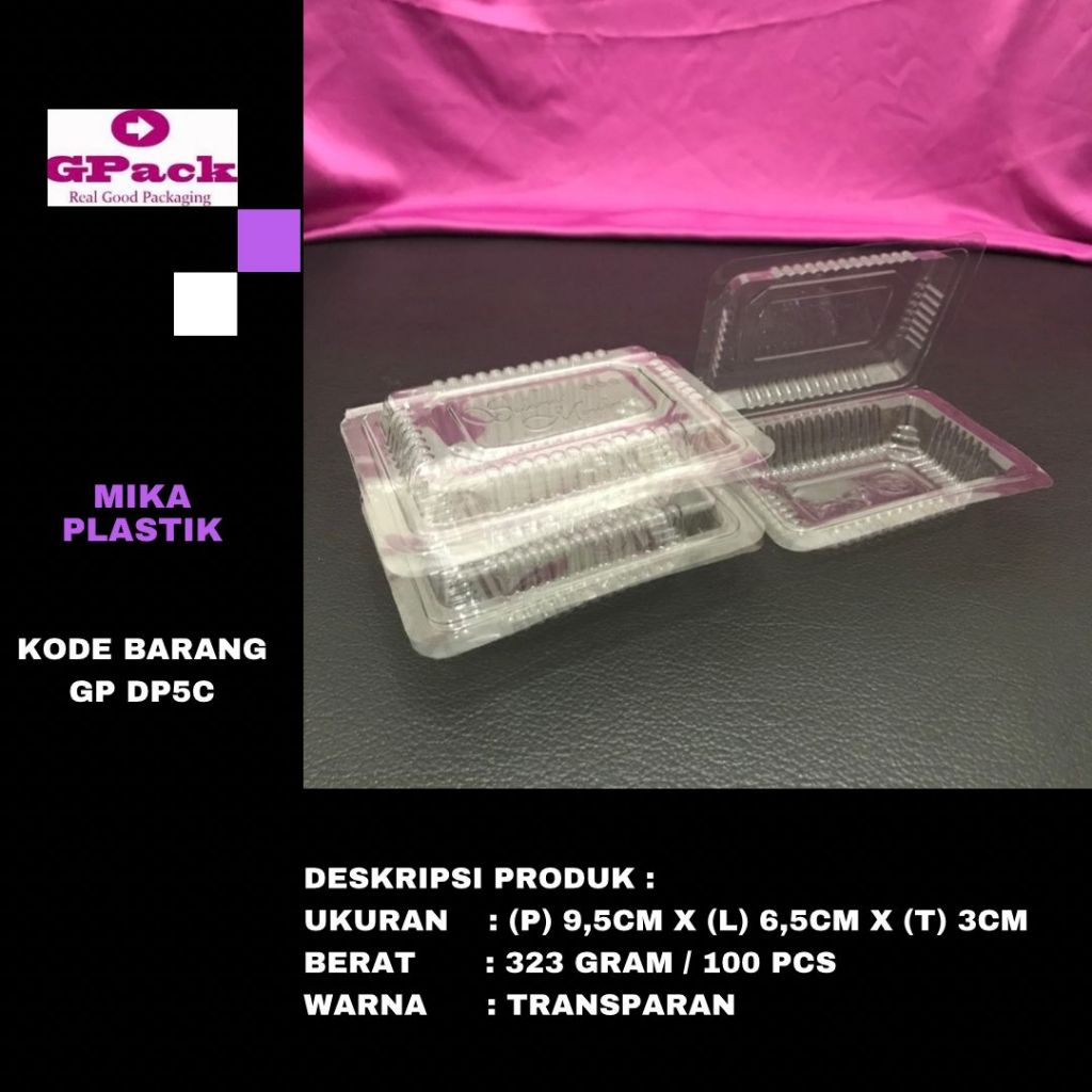 MIKA KUE PLASTIK KECIL / MIKA KUE BASAH / MIKA PLASTIK (GP-DP5C)