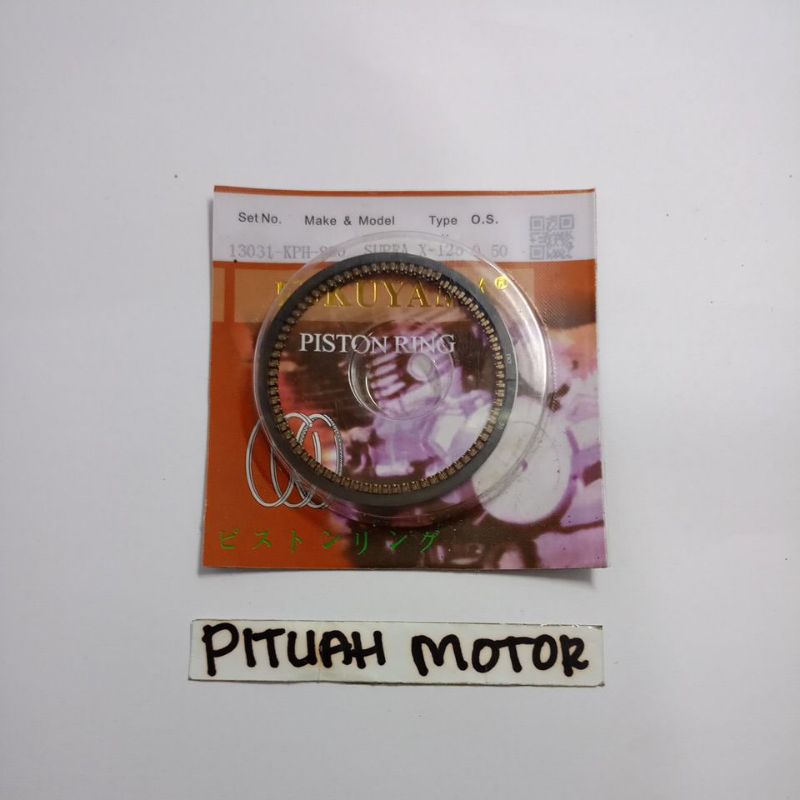 RING PISTON SUPRA X 125/KHARISMA OV.50 ( 13031 KPH 880 ) ORIGINAL FUKUYAMA