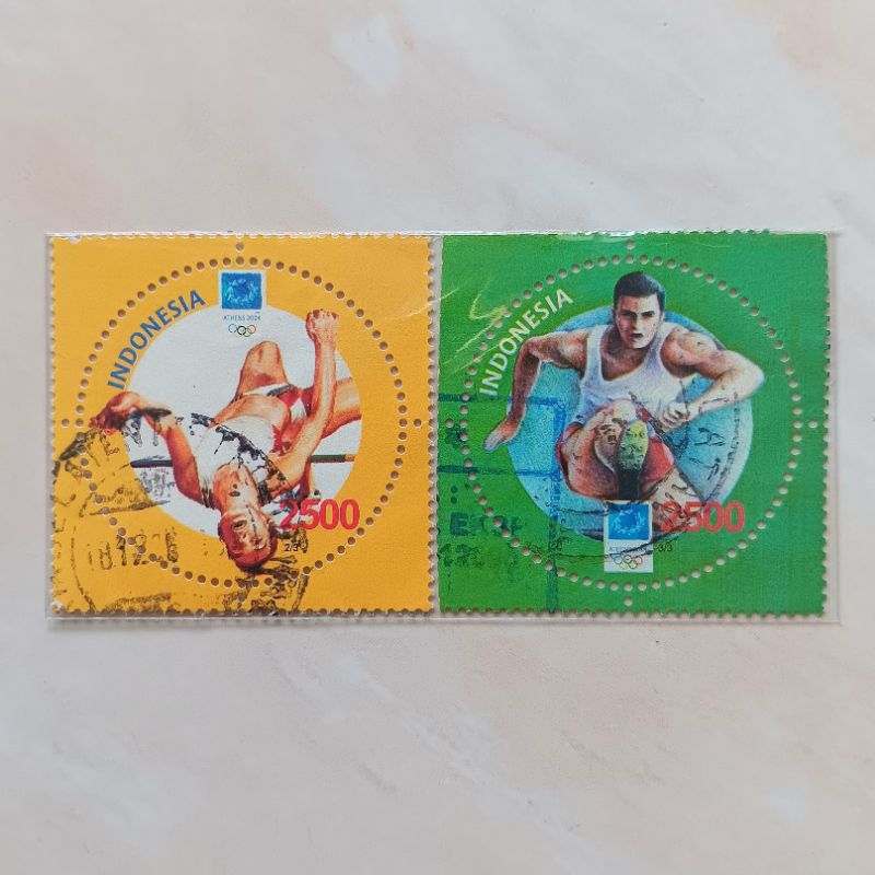 

(AB) Perangko Indonesia 2004 Olimpiade Athena Set 2 pcs Used