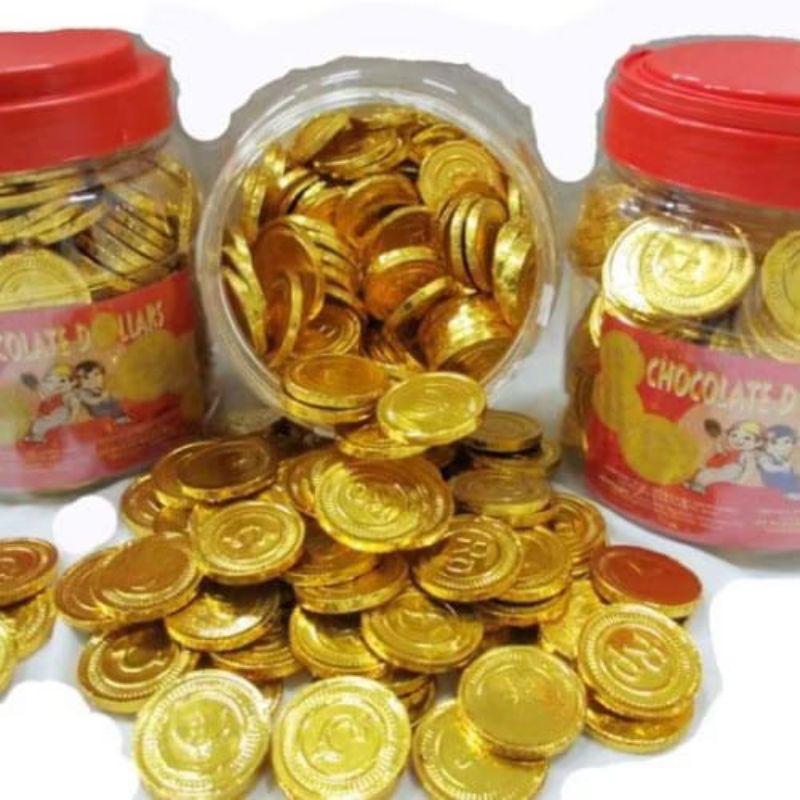 

Coklat Koin Dollar Pusan Toples isi 200 pcs