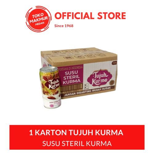 

1 KARTON TUJUH KURMA SUSU STERIL 200 ML ISI 12 PCS