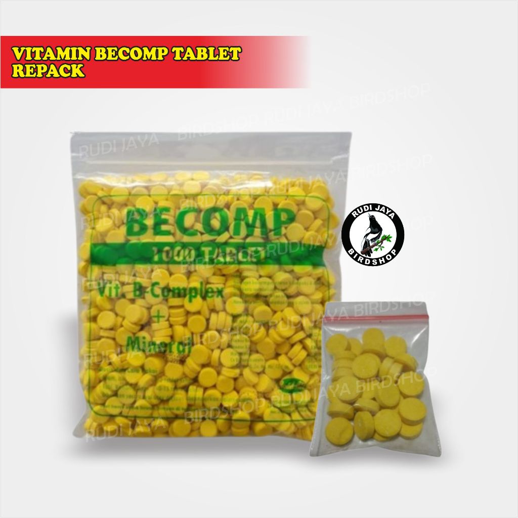 BECOMP BCOM 1 TABLET RAID-ALL VITAMIN B KOMPLEK MINERAL VIT-B UNTUK AYAM SAPI KAMBING KELINCI UNGGAS