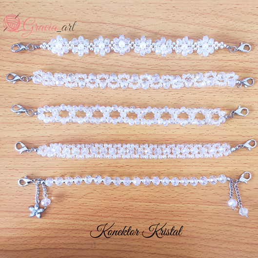 Masker konektor kristal/ masker konektor hijab