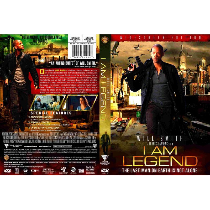KASET DVD I AM LEGEND - KASET DVD AKSI ADVENTURE - KASET DVD I AM LEGEND WILL SMITH