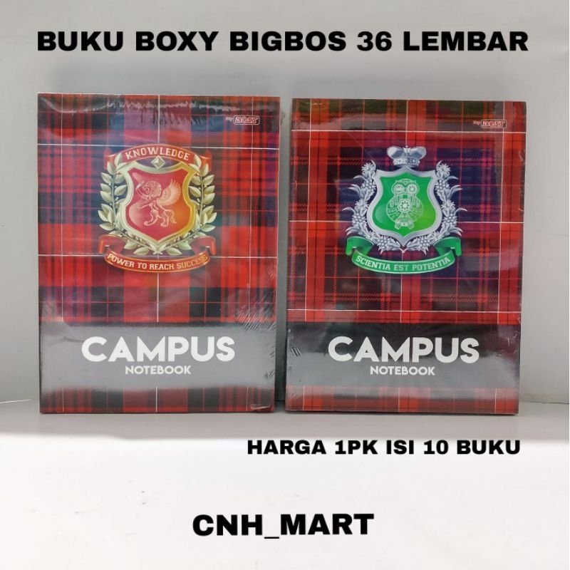 

(10)Pcs Buku Campus Boxy Big Boss Isi 36- 50Lembar Harga 10Buku