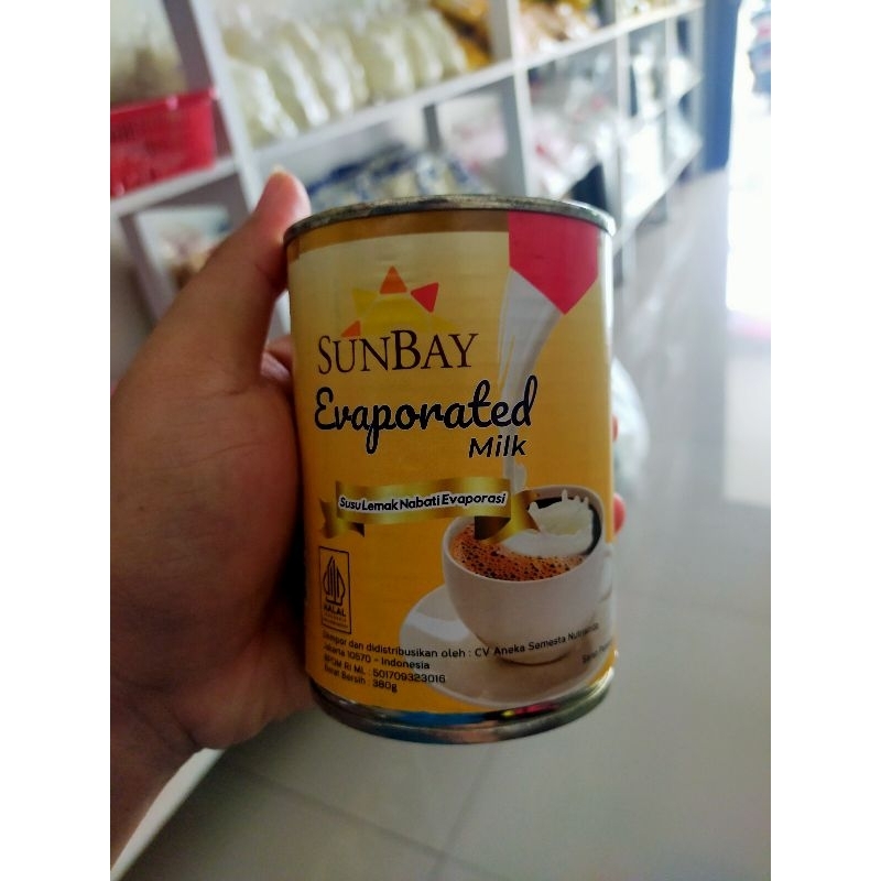 

SUNBAY EVAPORATED MILK | SUSU EVAPORASI 380 gr