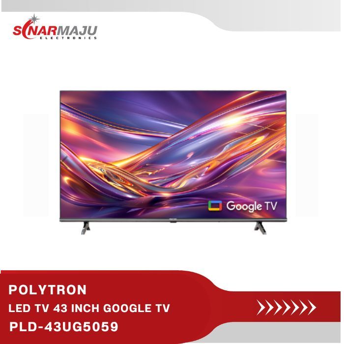 LED TV 43 INCH POLYTRON GOOGLE TV 4K UHD PLD-43UG5059