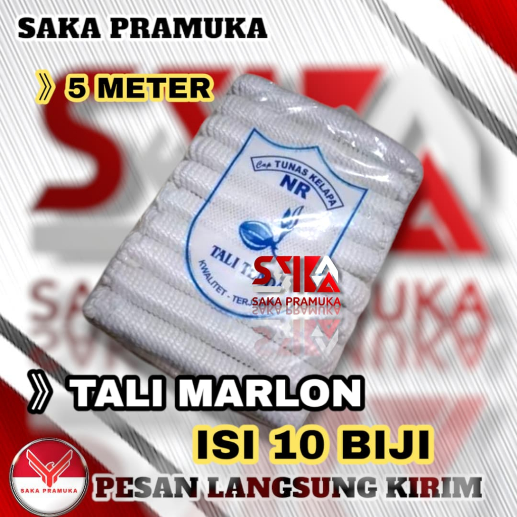 

(Isi 10 biji) Tali pramuka marlon panjang 5 meter