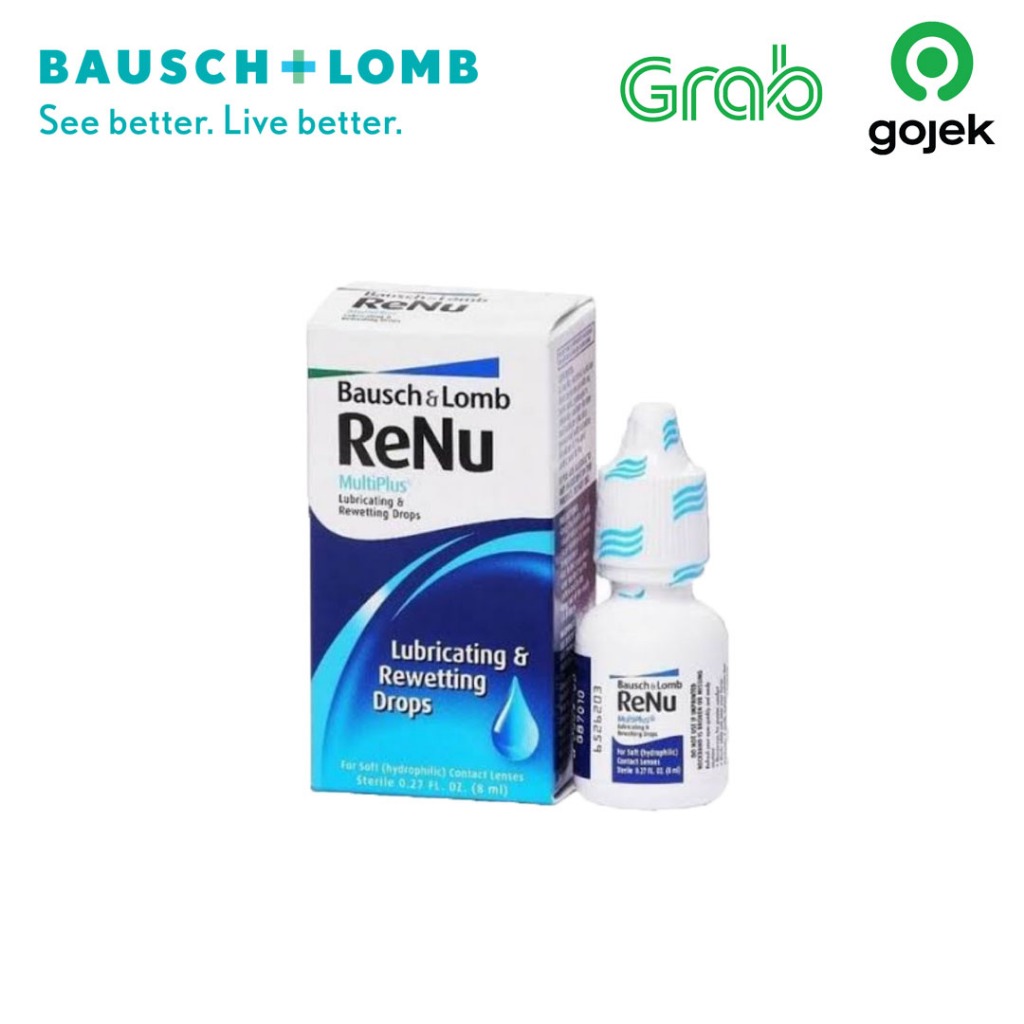 Lensza | Renu Lubricating & Rewetting Drops 8ml by Bausch and Lomb | Tetes Mata Renu by Bausch + Lom