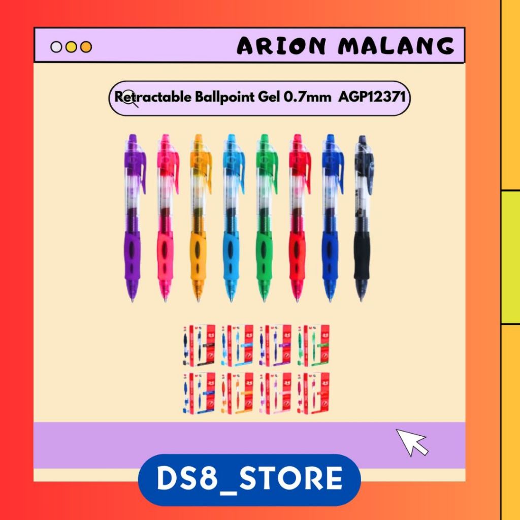 

M&G Retractable Ballpoint Gel 0.7mm Black AGP12371