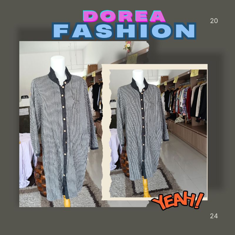 tunic wanita warna hitam – oversize