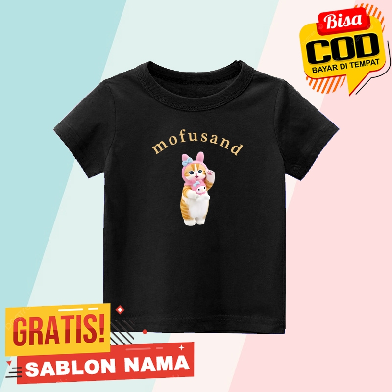 Kaos Anak Mofusand Cat X My Melody / Baju Anak Laki Laki & Perempuan