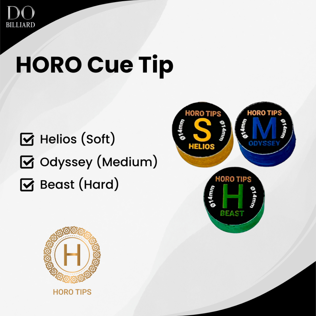 Master Tip HORO Original Tip Stick Play Billiard / Tip Stick Billiard Horo Original (Soft, Medium, H