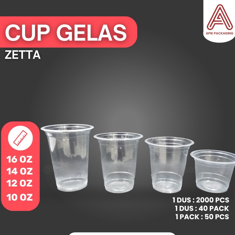 CUP GELAS PLASTIK ZETTA ALL VARIAN
