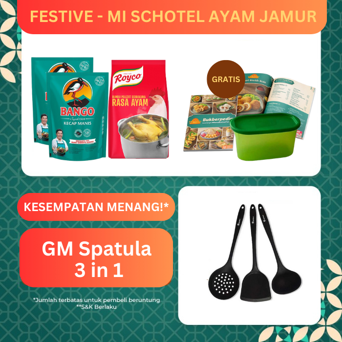 Festive - Mi Schotel Ayam Jaur (Bango Kecap 1.5kg (X2) + Royco Ayam 1kg + Buku Resep Accordion Festi