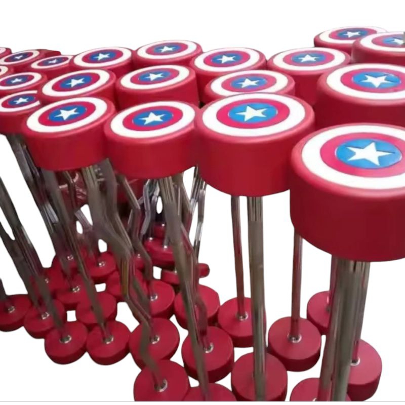 FIXED Barbell Captain America Set 10kg - 30kg (Straight & Curl) GYM Barbell