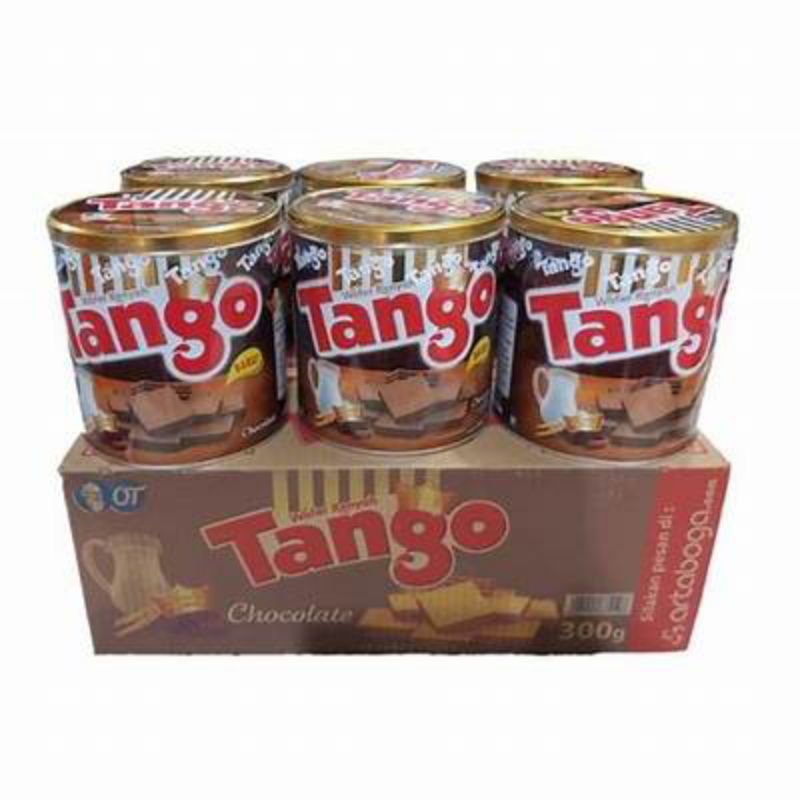 

Tango Kaleng 240 gr / Wafer Coklat Cokelat 1 Dus isi 6 Kaleng