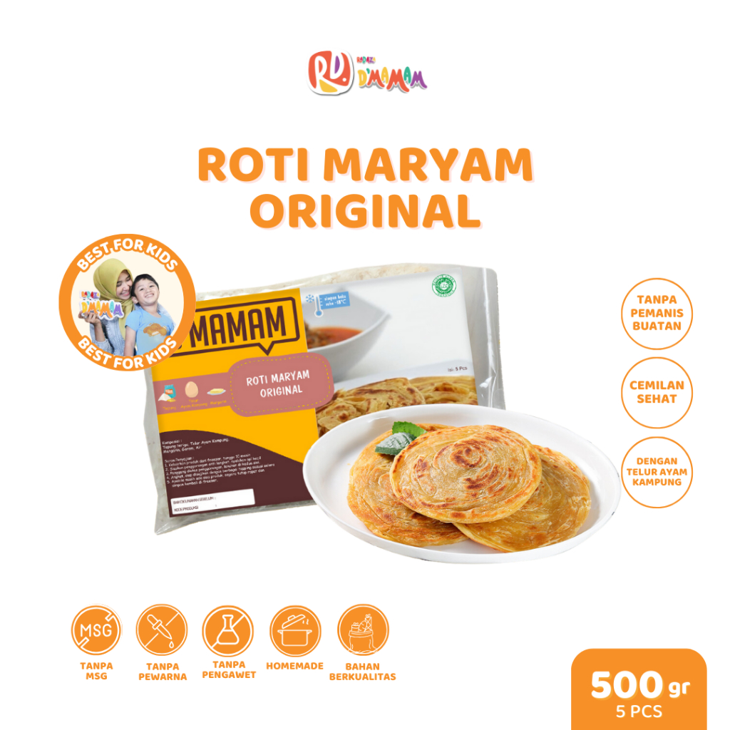 

D'MAMAM Roti Maryam Original 500g/ Homemade / BPOM & HALAL