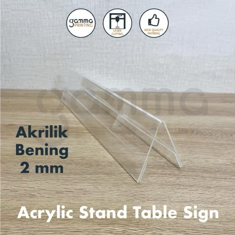 

Akrilik Papan Nama Resepsionist Acrylic Bening 2 mm