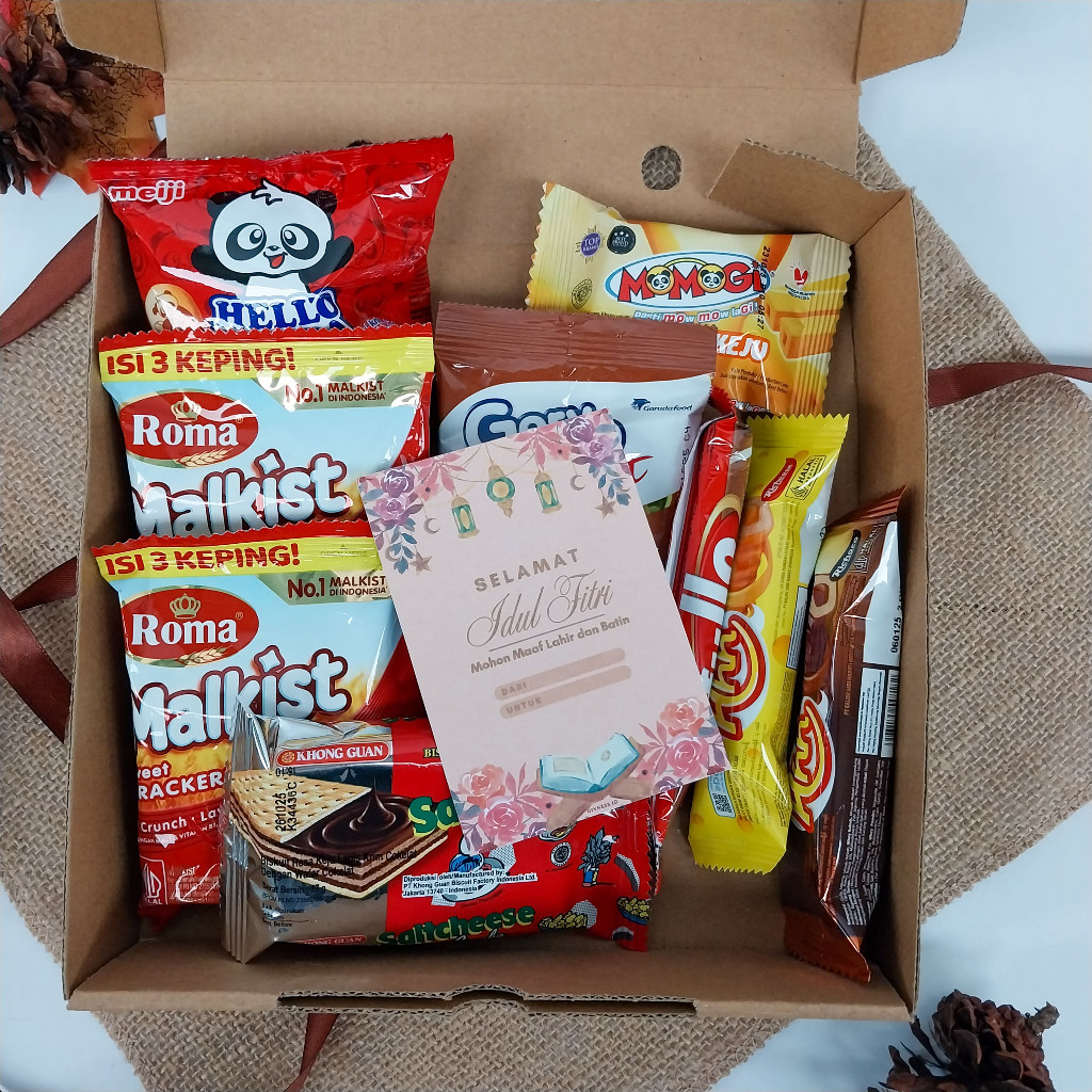 

Gift Box Snack / Hampers / Kado / Hadiah Wisuda Sidang Sempro