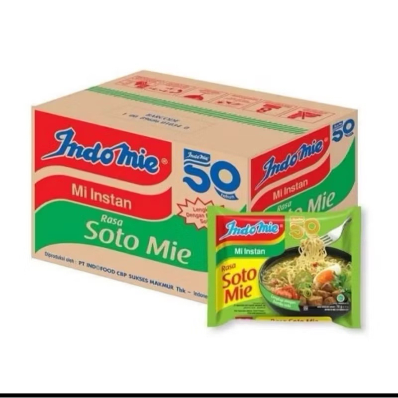 

Indomie kuah rasa soto mie 1 dus 40pcs