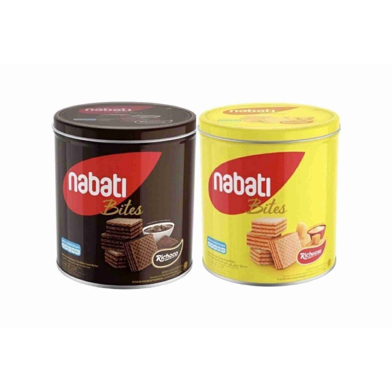 

nabati bites kaleng 240g - nabati wafer cokelat bites kaleng - nabati wafer kaleng