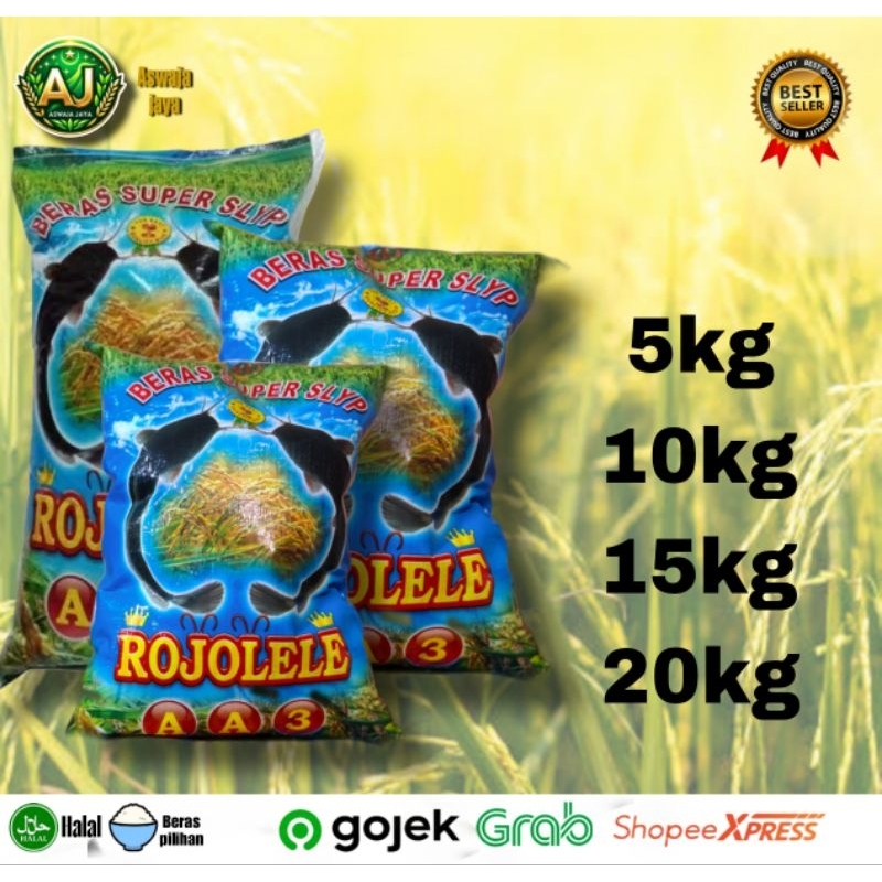 

Beras super SLYP-ROJOLELE AA3 5kg,10kg,15kg,20kg