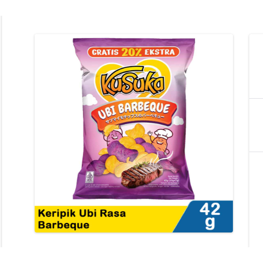 

kusuka keripik ubi barbeque 42g