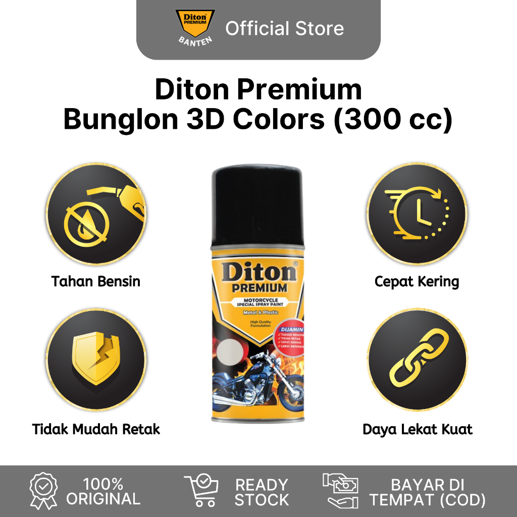 Diton Banten - Cat Semprot Pilox Diton Premium Bunglon Chameleon 3D Colors