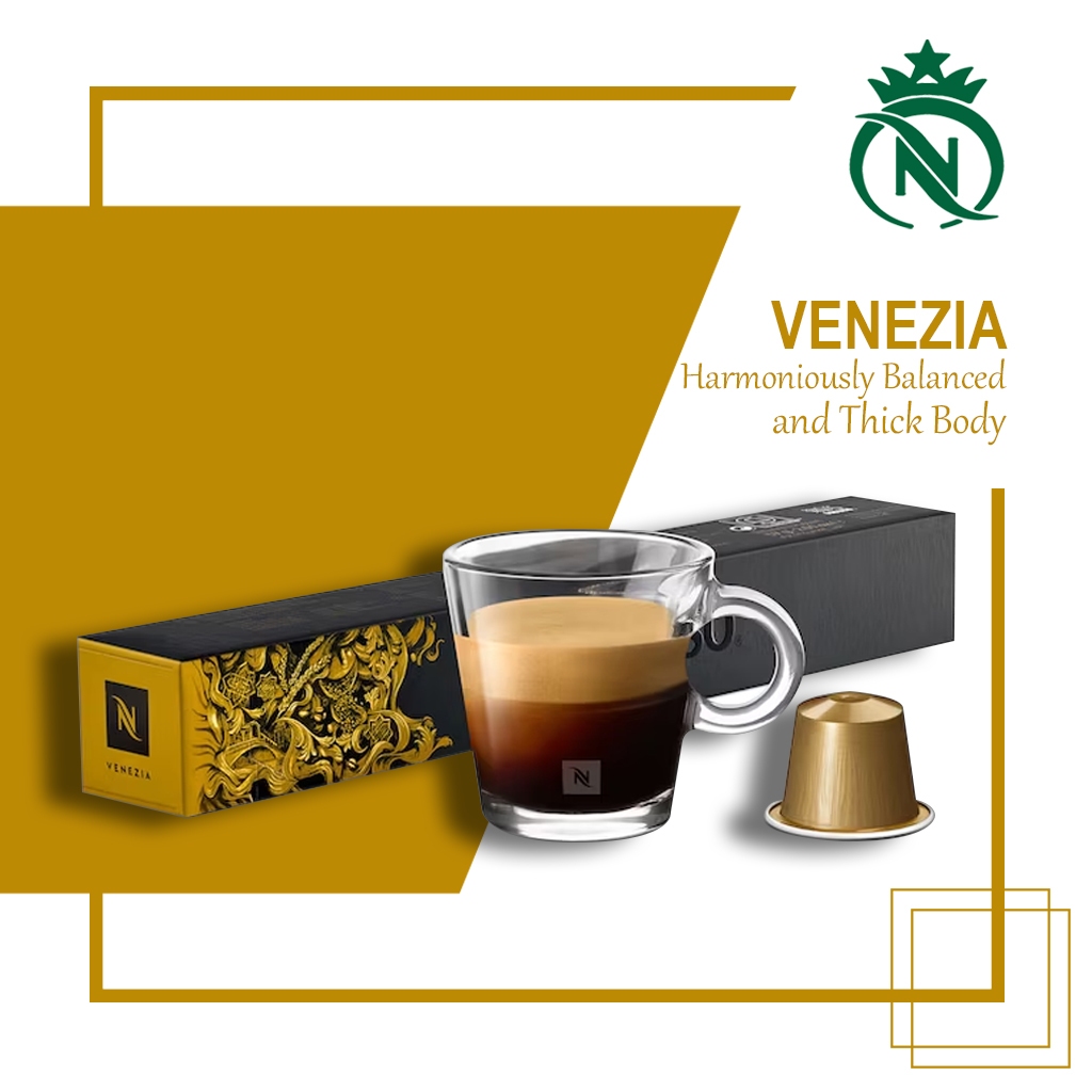 

Capsule Nespresso Venezia Original - Kopi Kapsul Ispirazione Italiana Citarasa Roasted Caramel