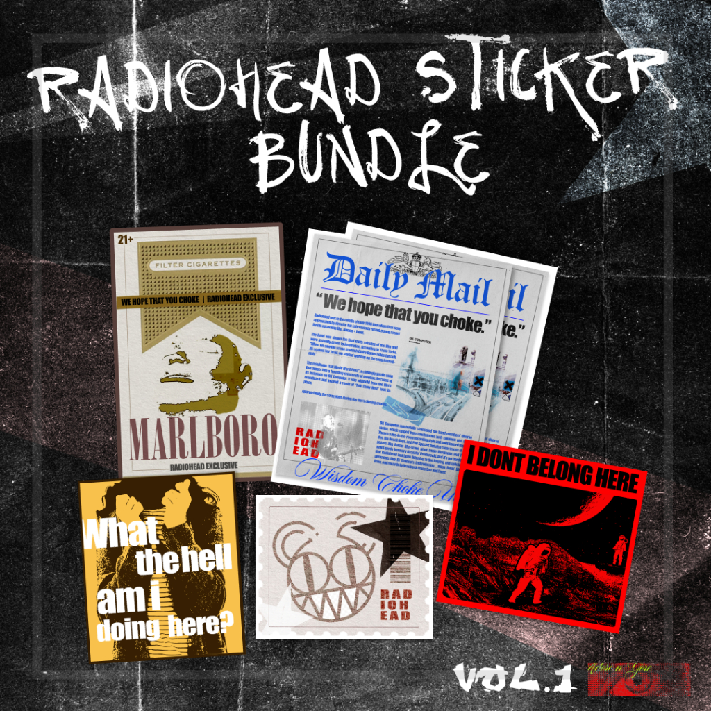 

Sticker Bundle Band Radiohead | Sticker Vinyl Waterproof/Tahan air