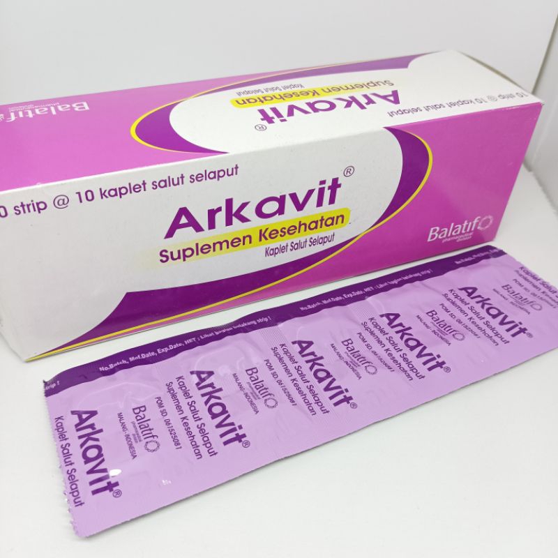 ARKAVIT MULTIVITAMIN KESEHATAN / VITAMIN B COMPLEX / SUPLEMEN / PER STRIP