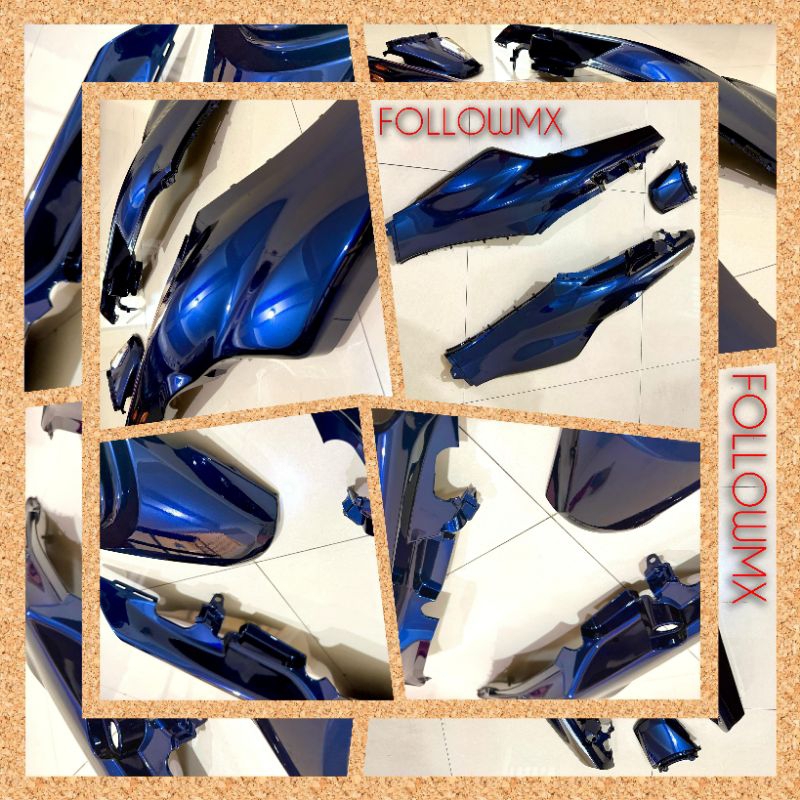 body suzuki shogun 110 R biru tua  body shogun 110 new navy sambungan body shogun navy pad shogun na