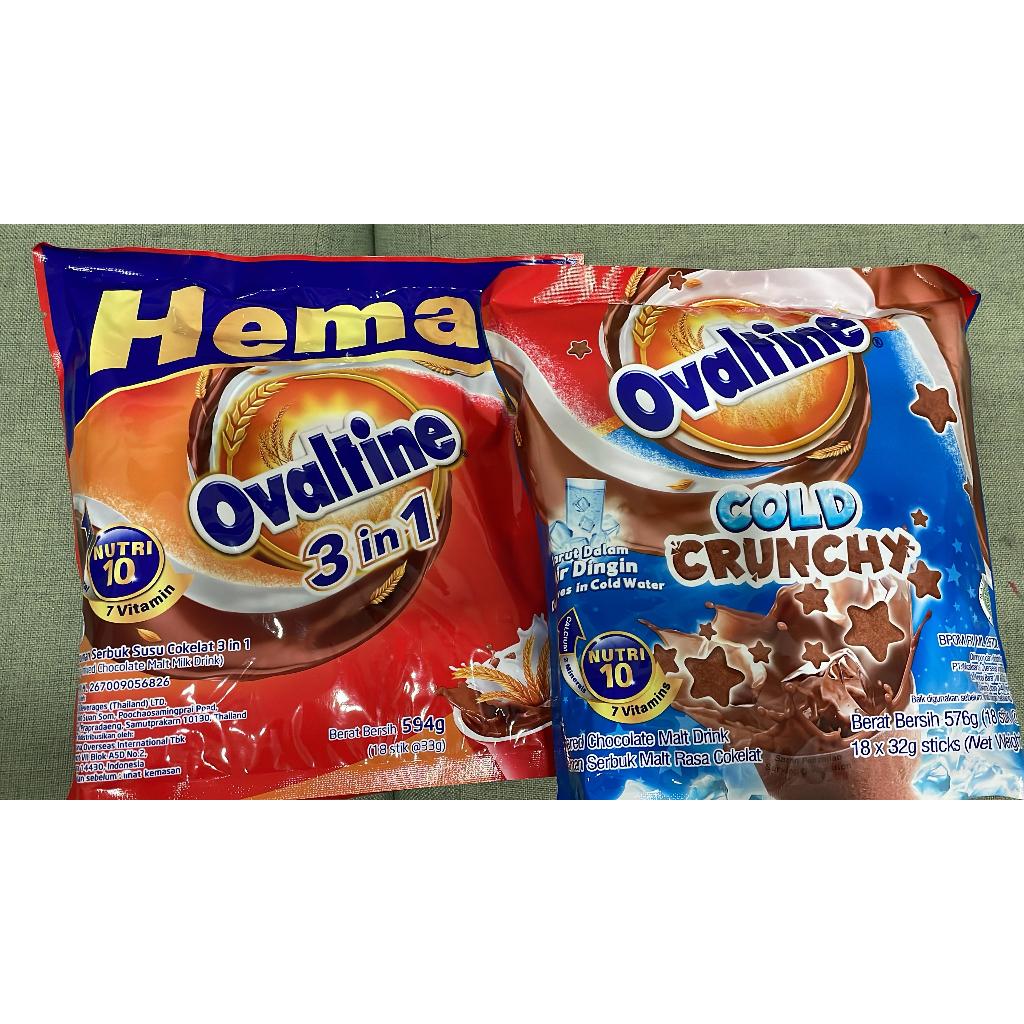 

OVALTINE 3 IN 1 & OVALTINE COLD CRUNCHY/MINUMAN OVALTINE