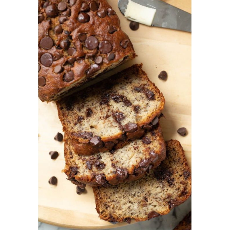 

The Bakery Bells Banana bread with choco chips| Roti Pisang pisang choco chips.