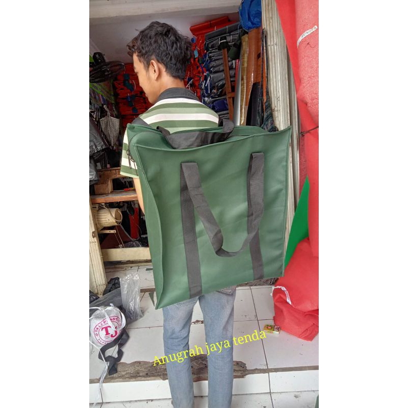 tas barang belanja lipat bahan Levis UK (46x46x22)sedang tas belanja pakaian tas lipat tas trevel,ta