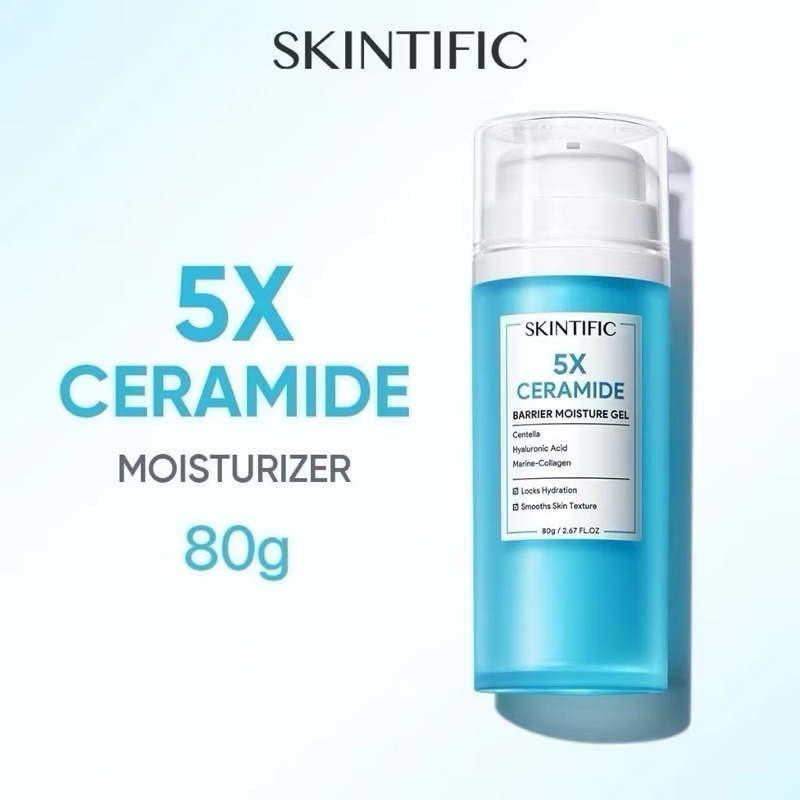 SKINTIFIC MOISTURIZER 5X CERAMIDE 30gram 80gram Tanpa Box