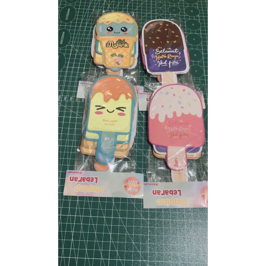 

Amplop lebaran tema es krim isi 10 pcs/Amplop es krim
