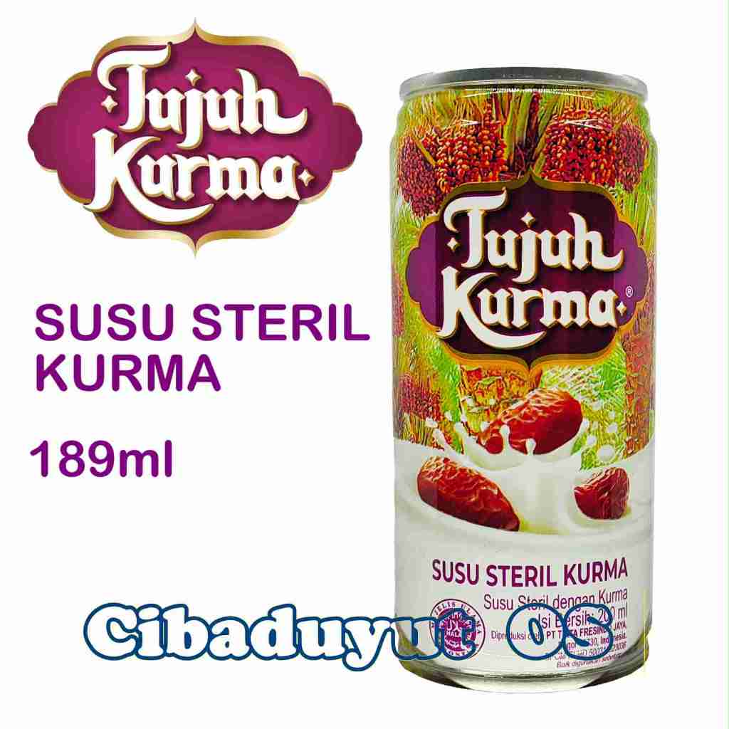 

SUSU TUJUH KURMA 189ml / SUSU STERIL / 7 KURMA / SUSU INSTAN