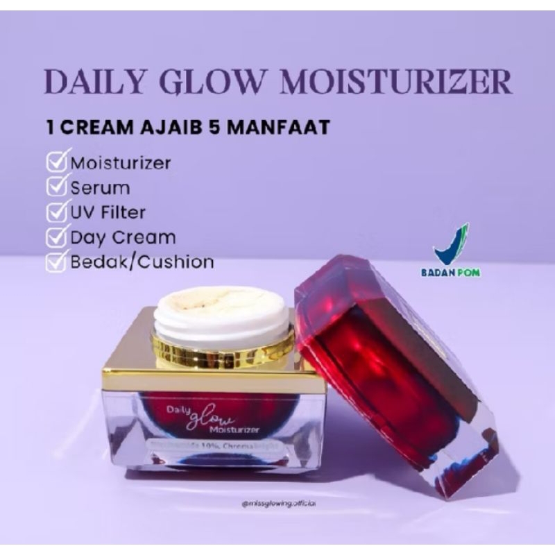 Daily Glow Moisturizer Day Cream 2 in 1 Cream Pemutih Wajah