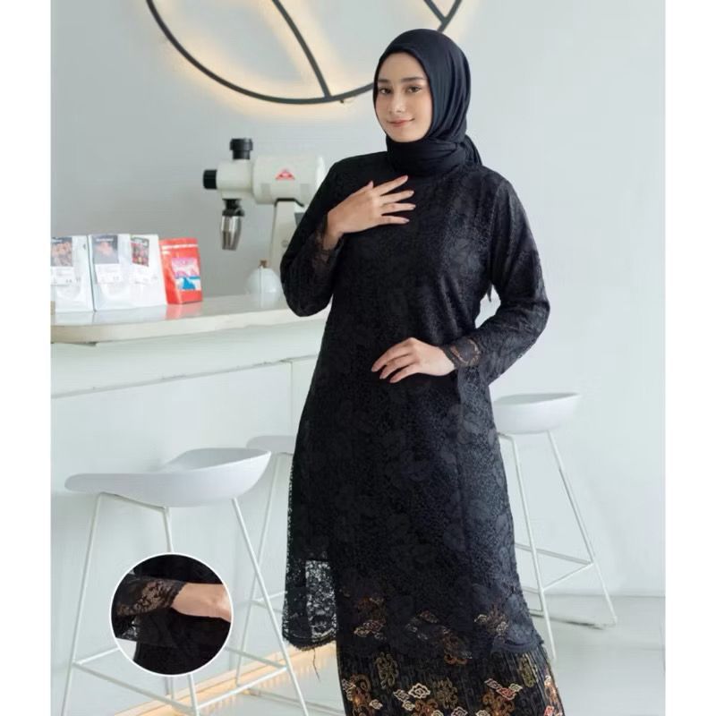 PROMO DISKON 30% ATASAN KEBAYA TUNIK-ATASAN KEBAYA TUNIK BROKAT JUMBO -ATASAN Kebaya Tunik Brukat Mo