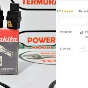 

Carbon Brush CB-415A MAKITA Asli Bostel CB 415 A CB415A Spul Arang Kol