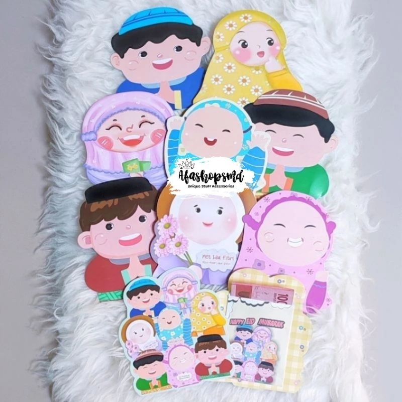 

Amplop Lebaran 3D 8pcs Karakter Lucu Unik 2025 Murah Ready Stock Samarinda