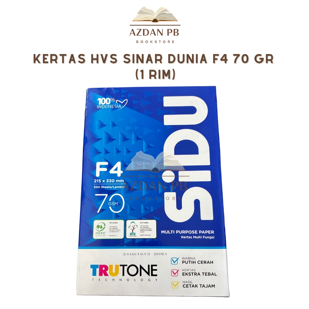 

Kertas HVS Sinar Dunia F4 70 gr (1 RIM)