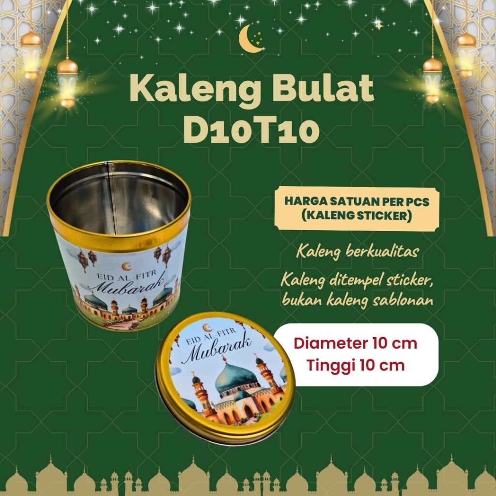 

Toples Kue Lebaran Kaleng Kue Eid Mubarak T1010 Toples Souvenir Idul Fitri by Hapunni Collection
