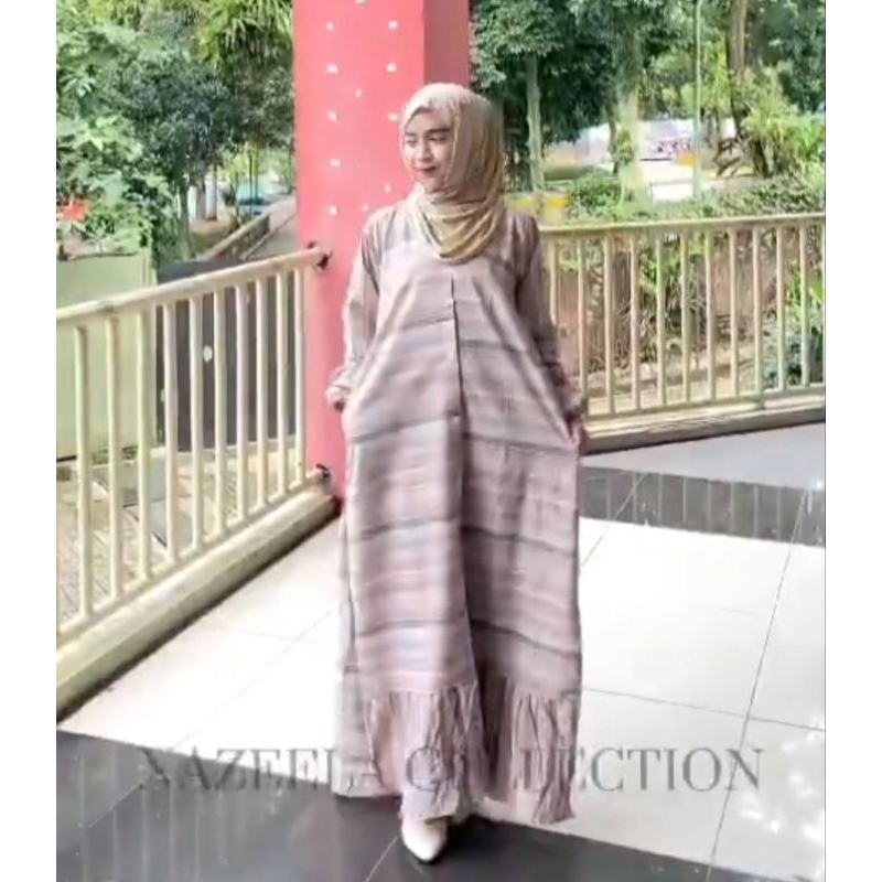 GAMIS SALUR JUMBO SIZE BAHAN KATUN TRISET