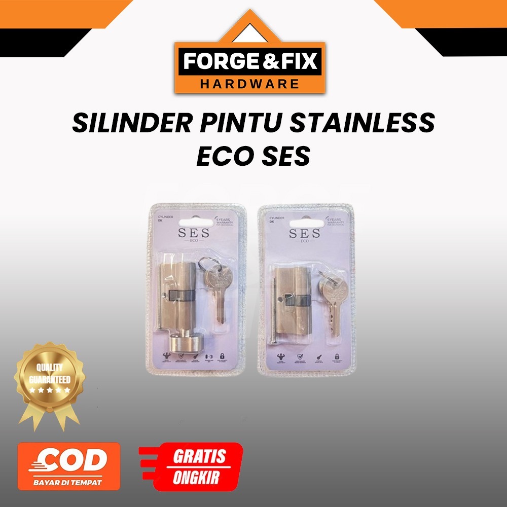 SES Silinder Cylinder Pintu Rumah Kunci Stainless Eco Besar