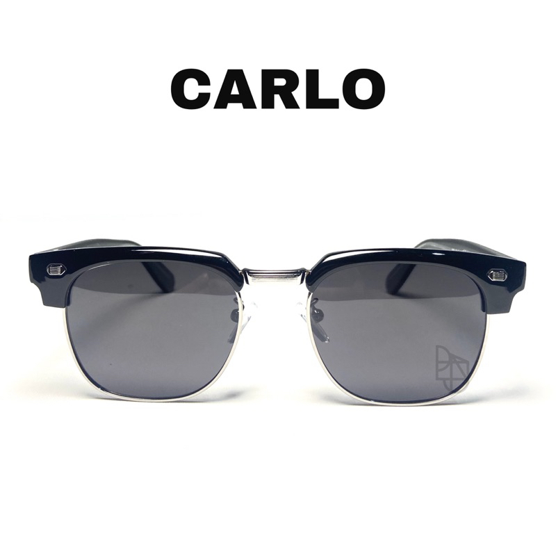 Frame Kacamata Carlo - Clubmaster, Semi Kotak