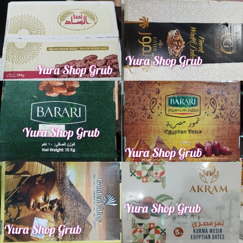 

Kurma Sayer Khalas Al saad Kurma Barari Mesir Zahdi Golden valley Goldates El Rowad 10kg Exp Terbaru Kurma Mesir Akram 5kg Kirim Luar Kota