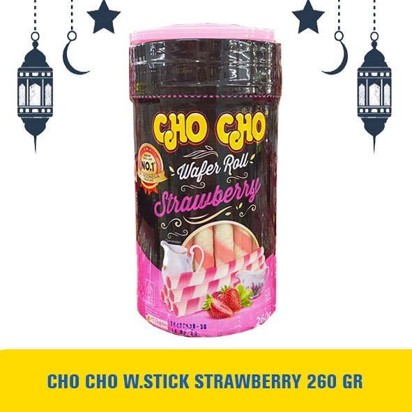 

CHO CHO WAFER ROLL STRAWBERRY 260 GR MURAH